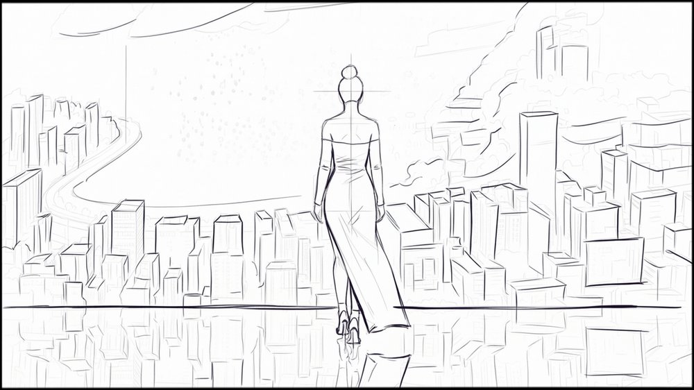 ROUGHS - storyboard frame 9 by Dakota Warren