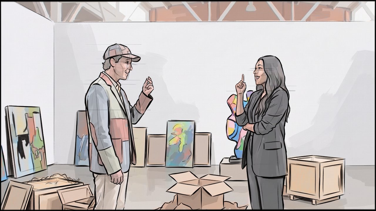 Comedy - Fashion - storyboard frame 6 by Dakota Warren