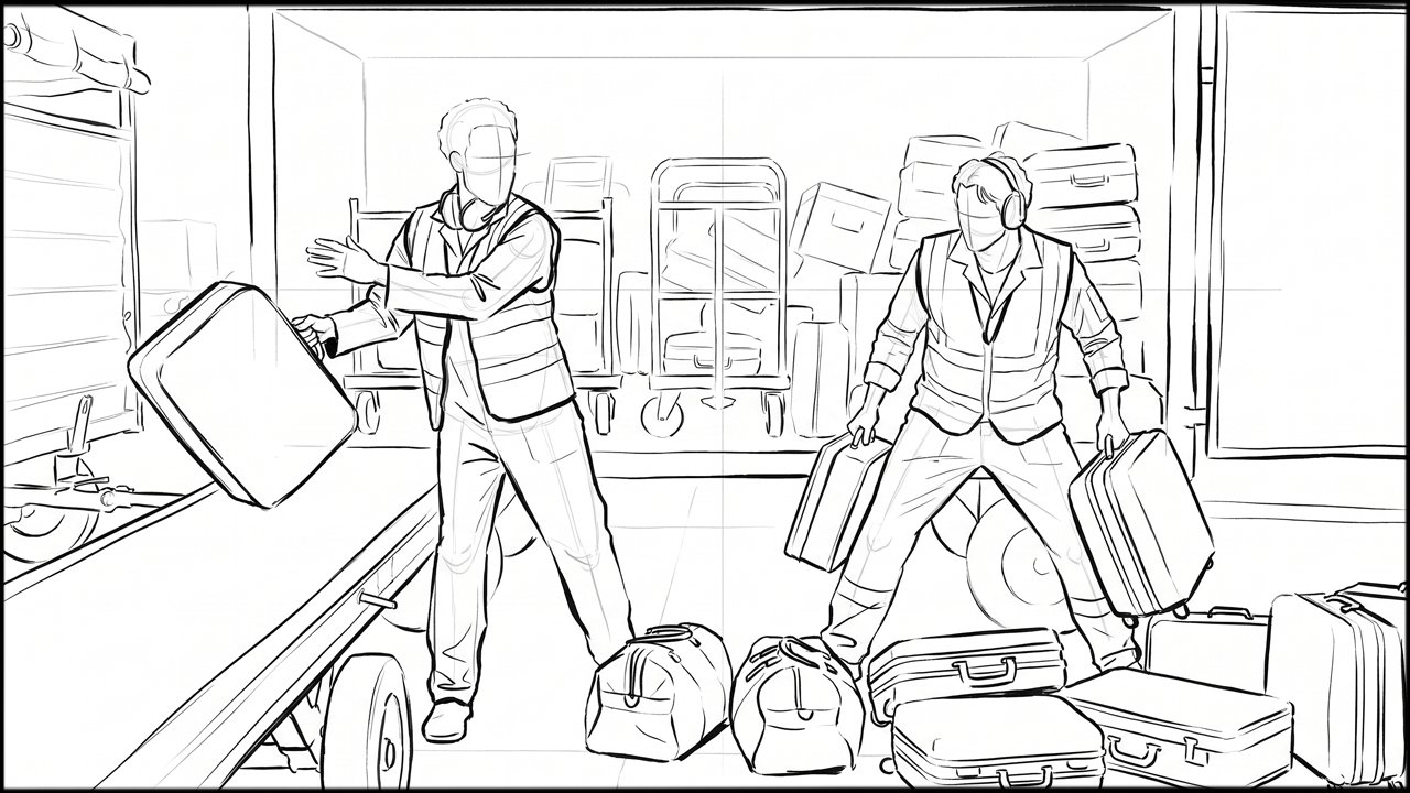 Roughs - storyboard frame 1 by Dakota Warren