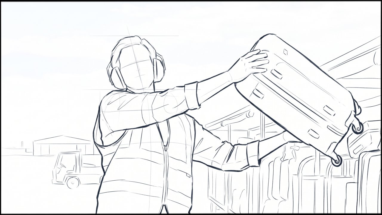 Roughs - storyboard frame 3 by Dakota Warren