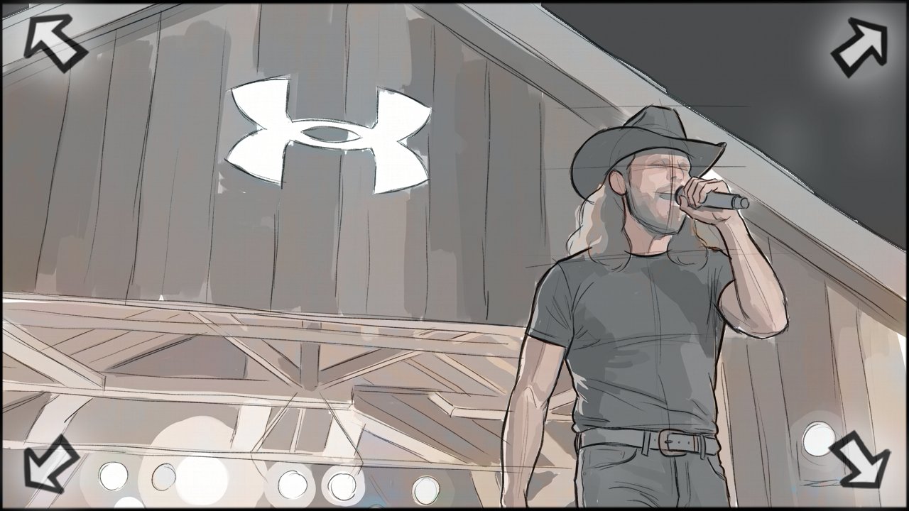 Music Video - Live Performance - storyboard frame 3 by Dakota Warren