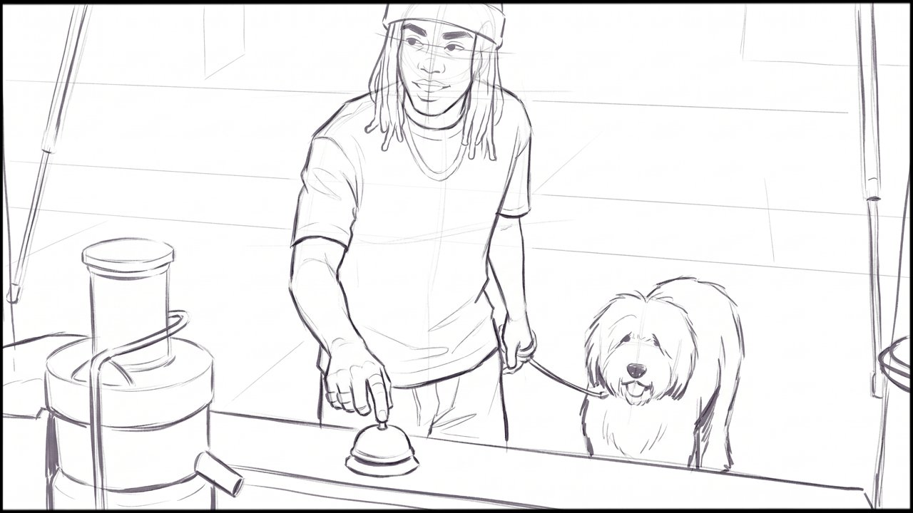 ROUGHS - storyboard frame 3 by Dakota Warren