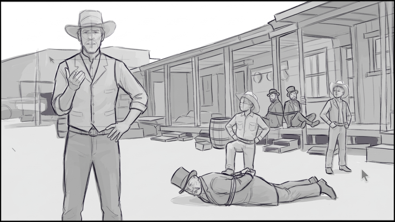 Comedy - Period - storyboard frame 9 by Dakota Warren